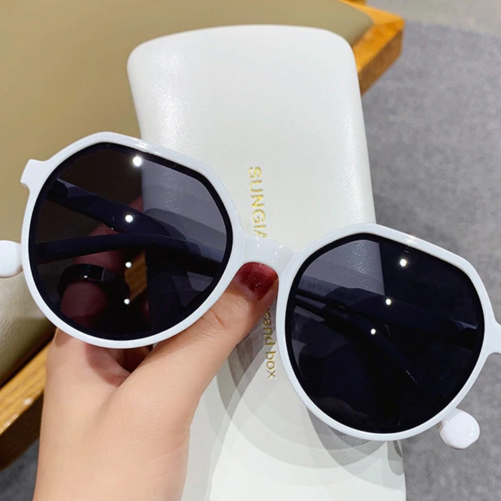 Hexagonal Round Frame Sunglasses