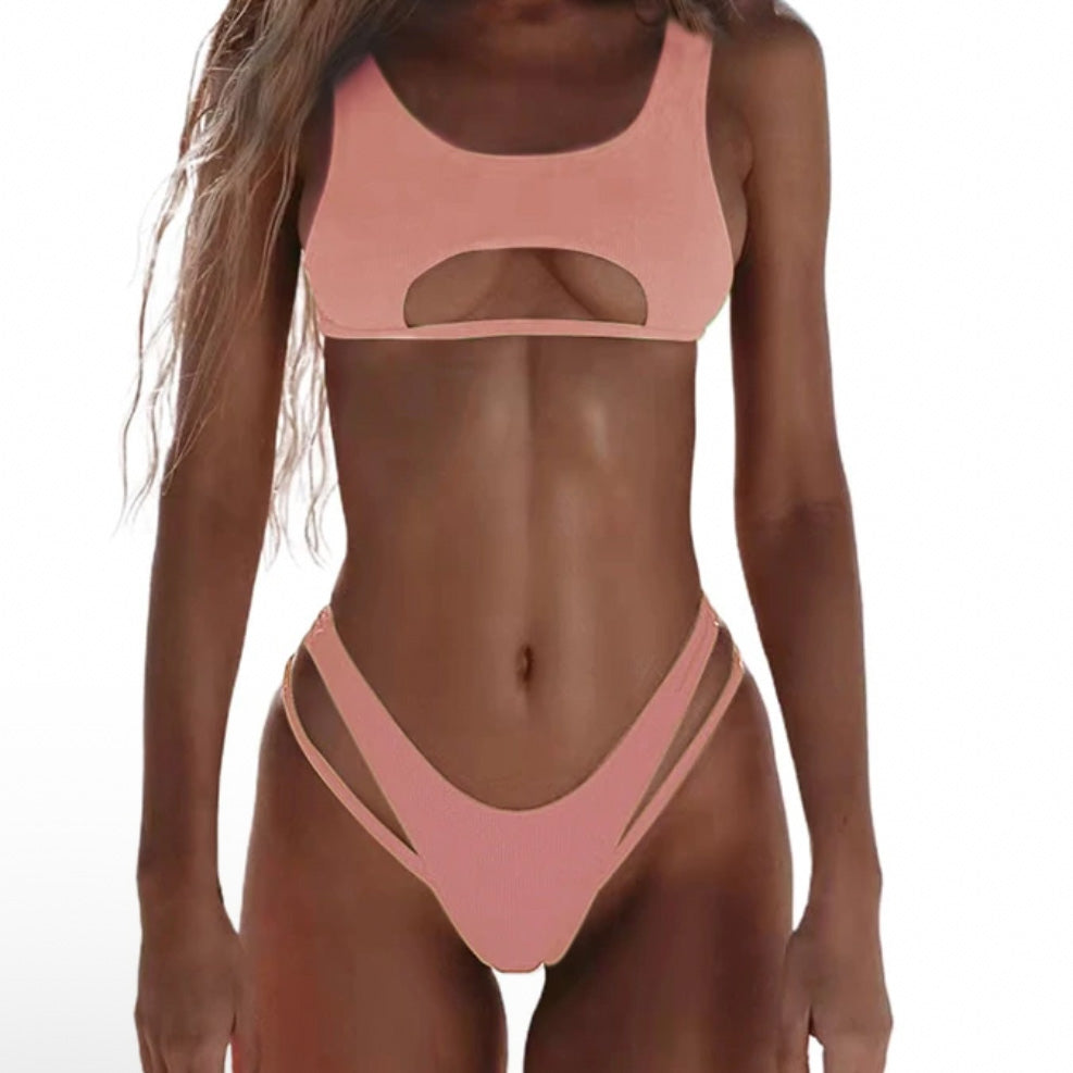 ‘LA’ cut Out 2 piece bikini set