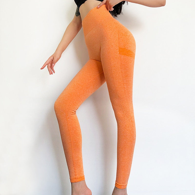 ‘Flame aura’ Seamless High Waist Elastic leggings