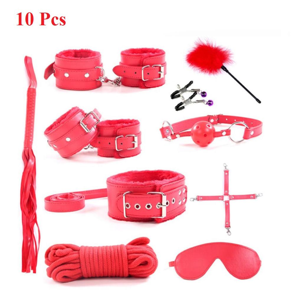 7 and 10 piece bondage sets BDSM