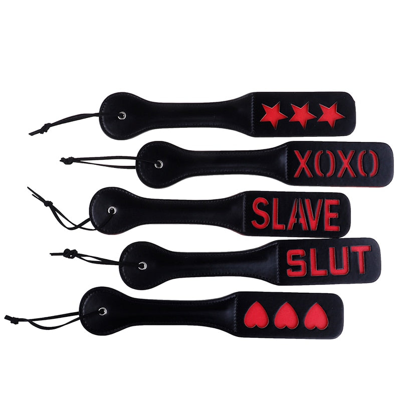 Slave BDSM spank paddle