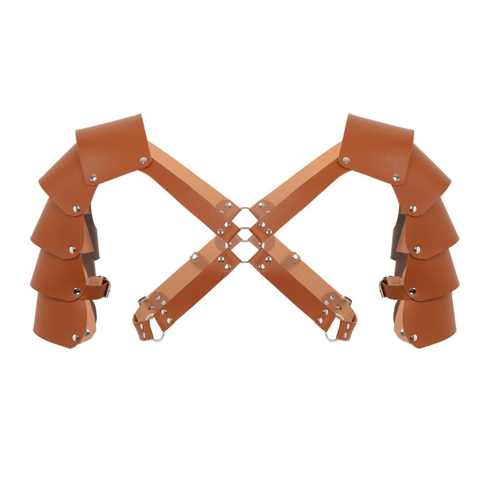 ’Blaze’ Mens Bondage Faux Leather Adjustable Body Chest Harness