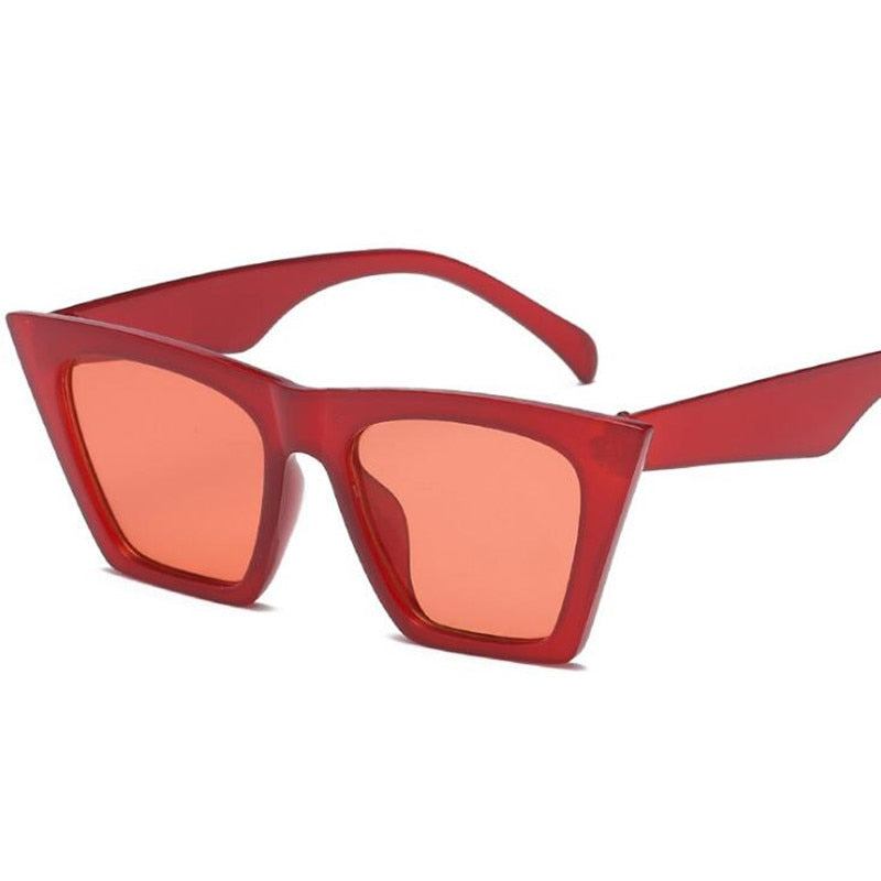 Square cat eyes sunglasses