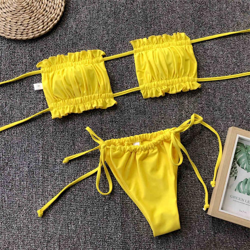 ’Lucy’ Bandeau 2 piece Bikini set