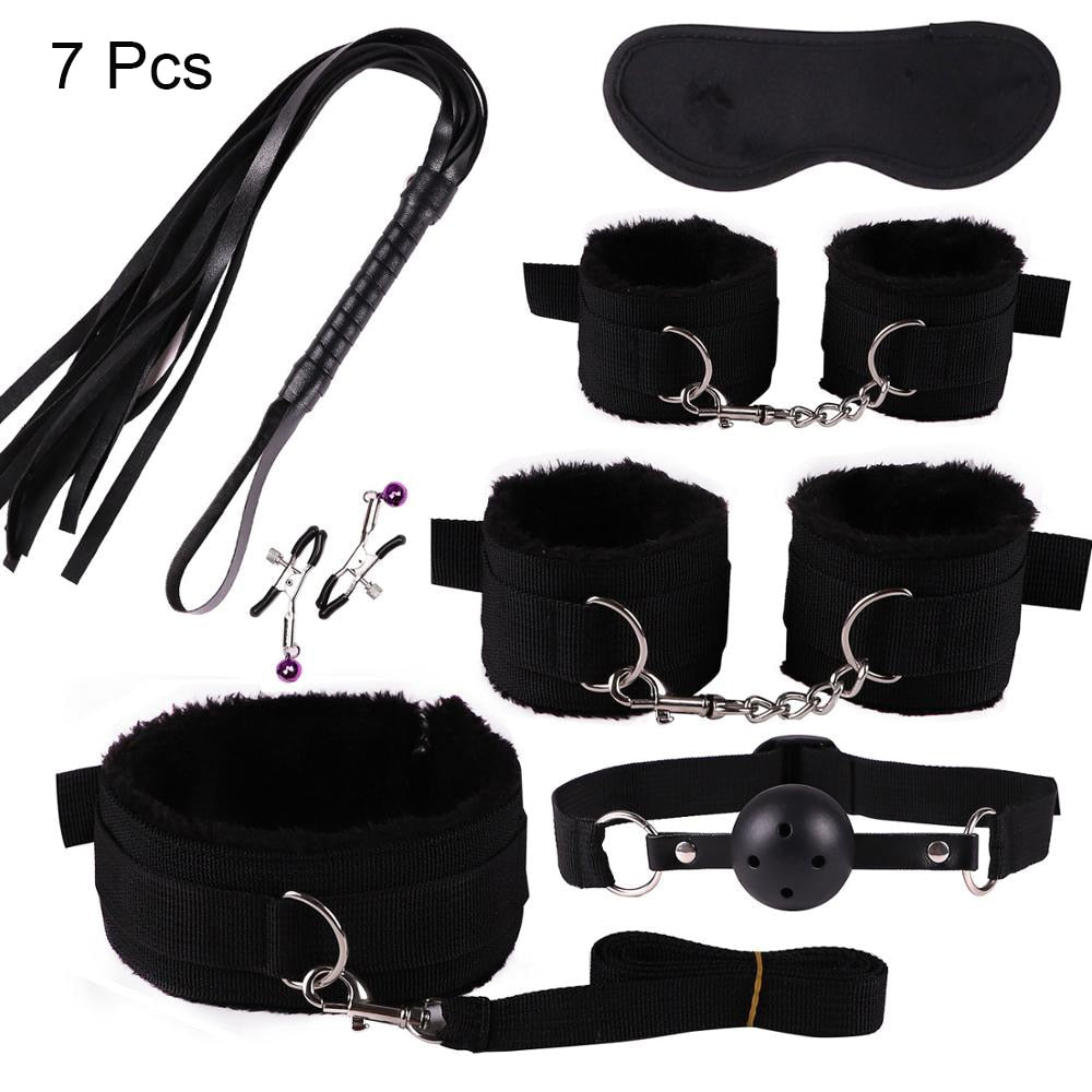 7 and 10 piece bondage sets BDSM