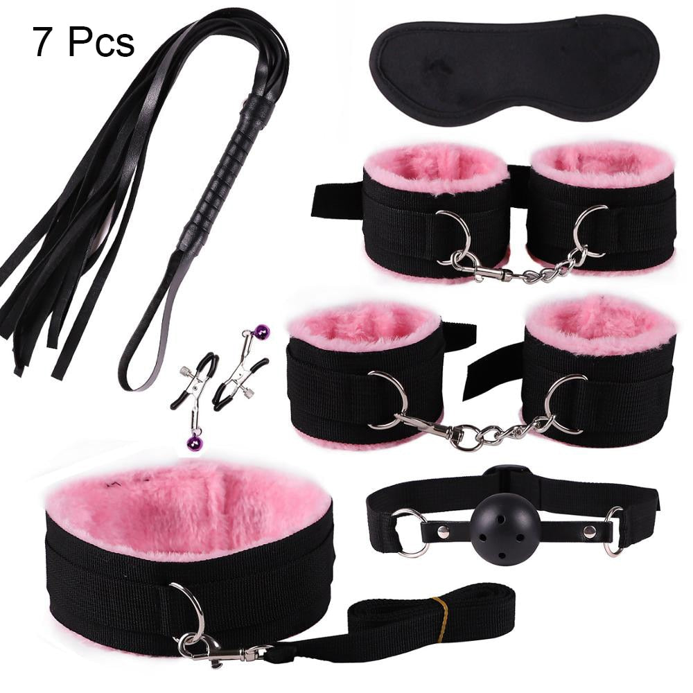 7 and 10 piece bondage sets BDSM