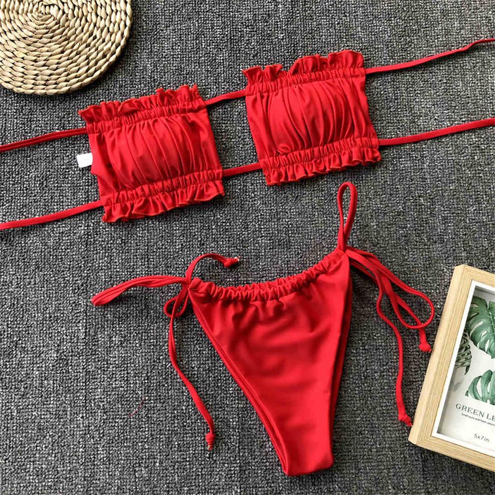 ’Lucy’ Bandeau 2 piece Bikini set