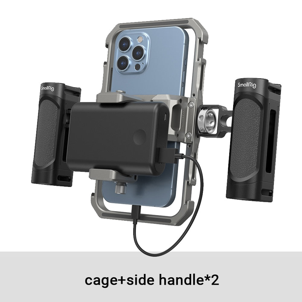 SmallRig Universal Lite Video Kit For iPhone cage/microphone/LED light