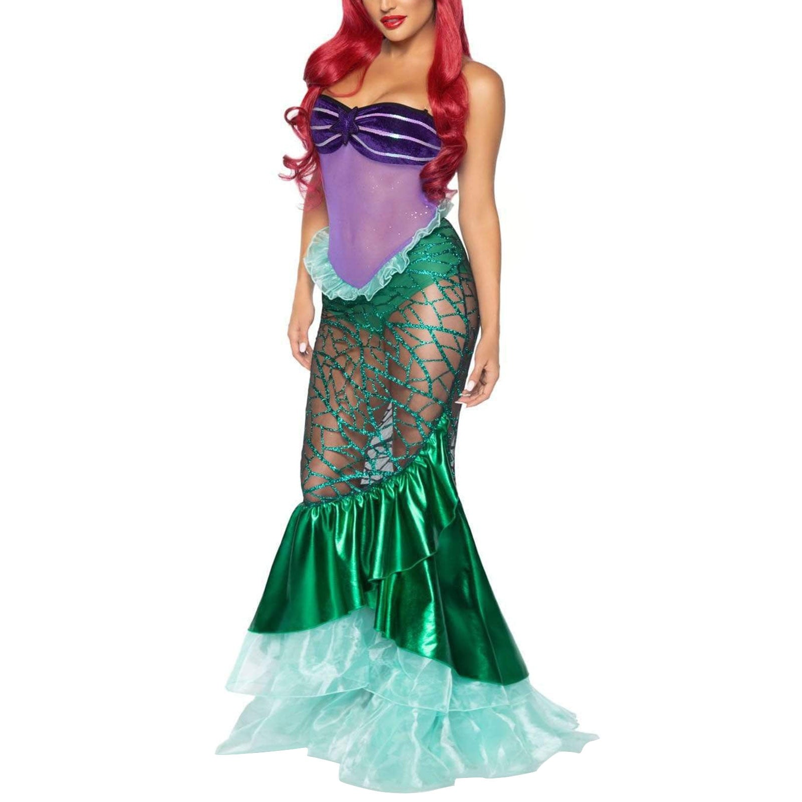 Sexy mermaid mesh halloween outfit