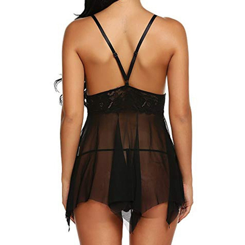 ‘Verity’ Mesh Lace see through Night dress