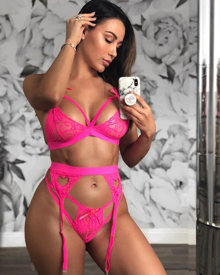 ‘Jessica’ Heart 3 piece Lingerie set