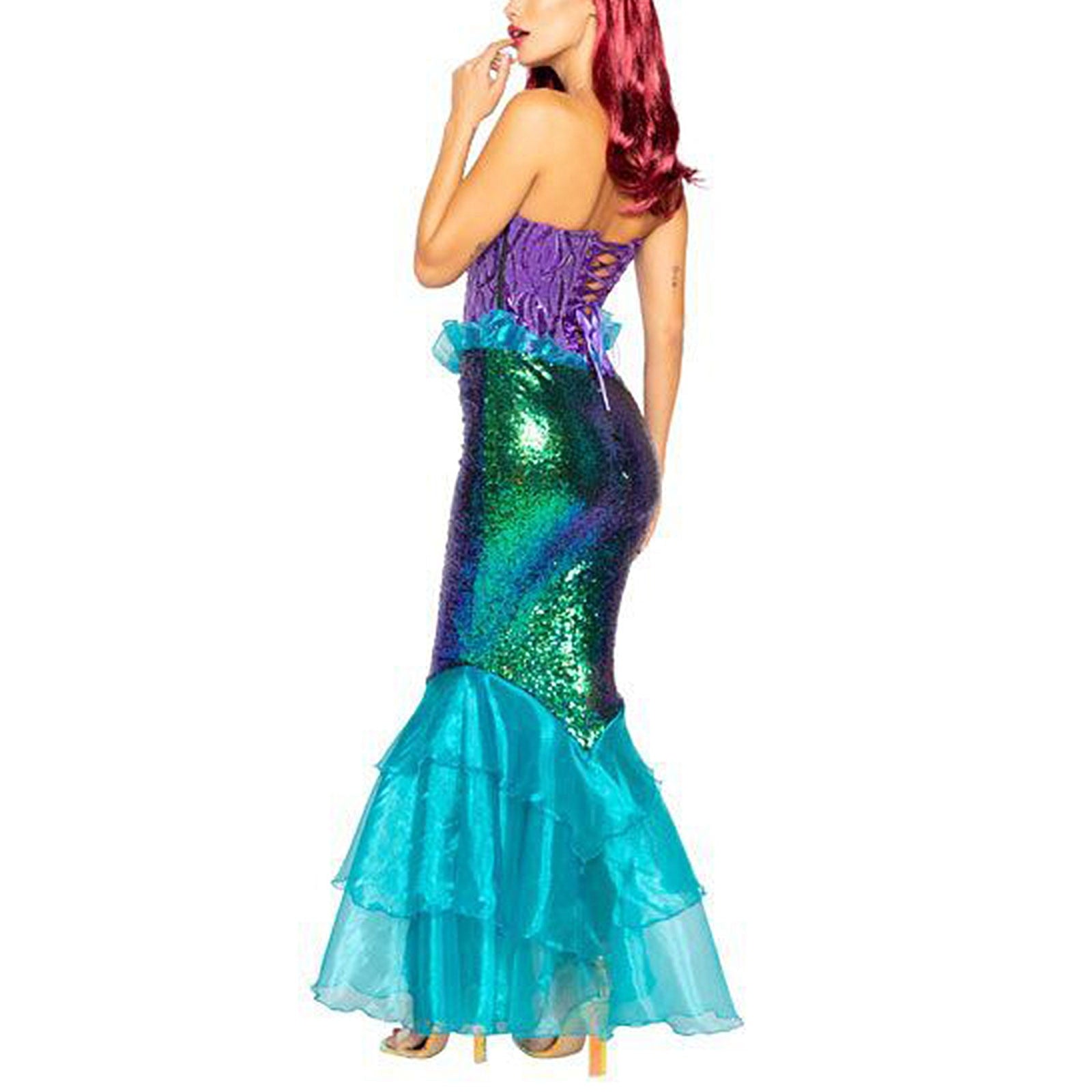 Sexy mermaid mesh halloween outfit