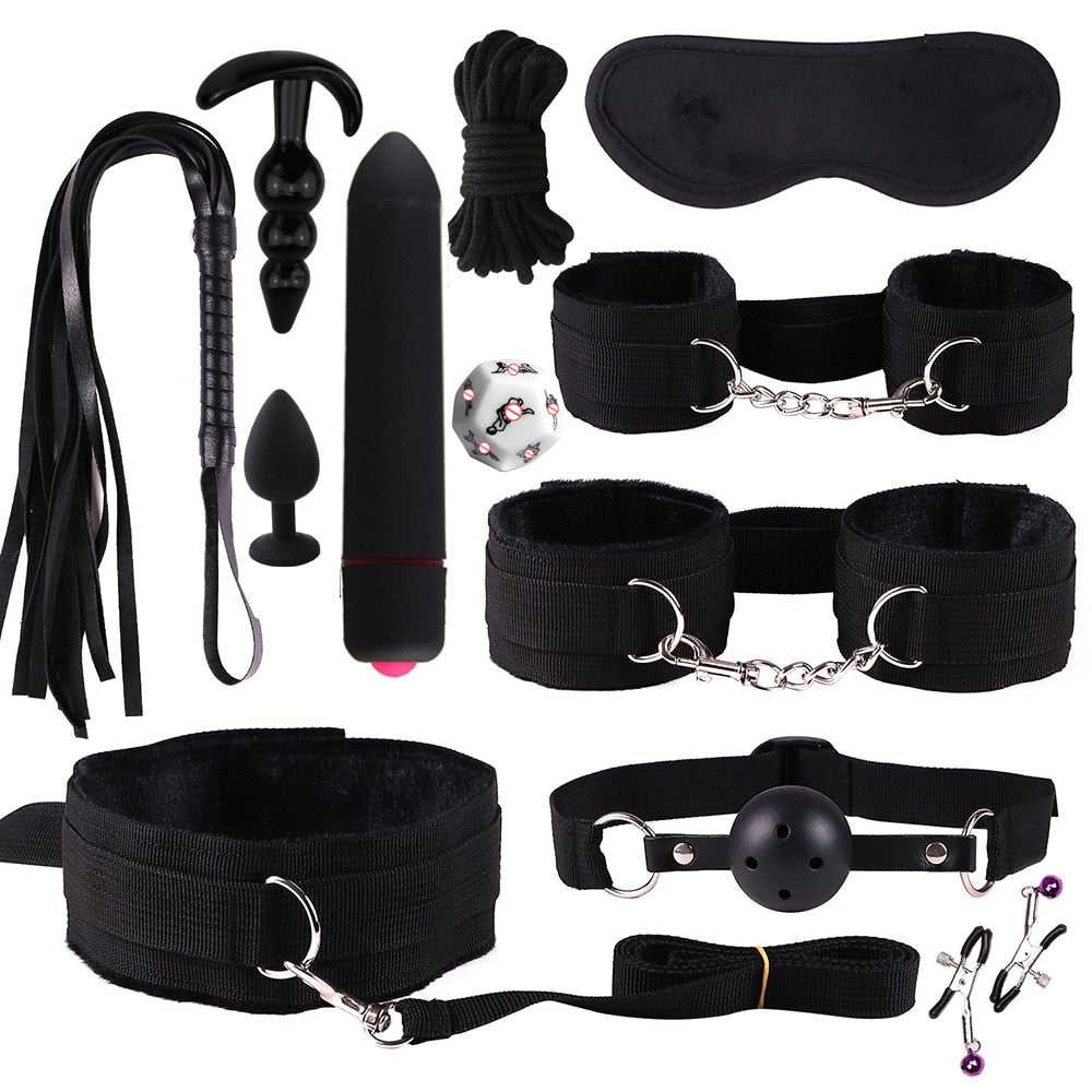 8 and 12 piece bondage sets BDSM