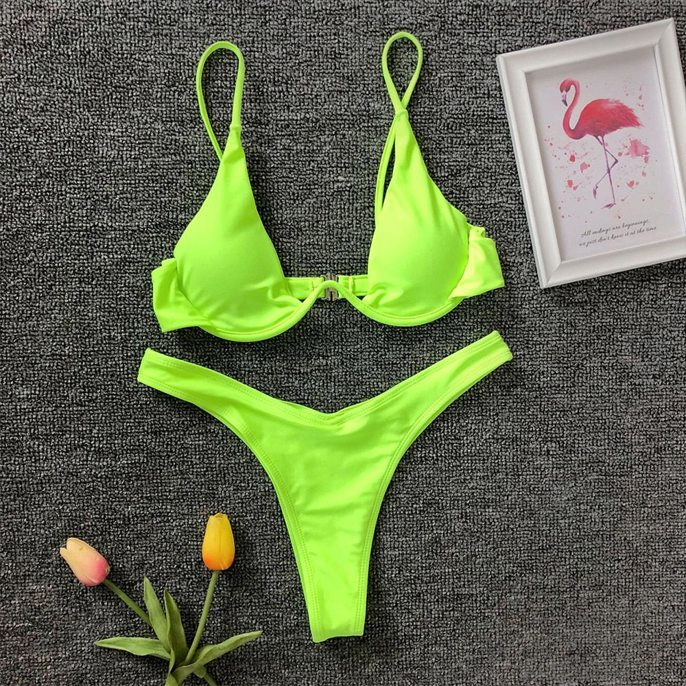 ‘Brazil’ Brazilian underwire 2 piece Bikini