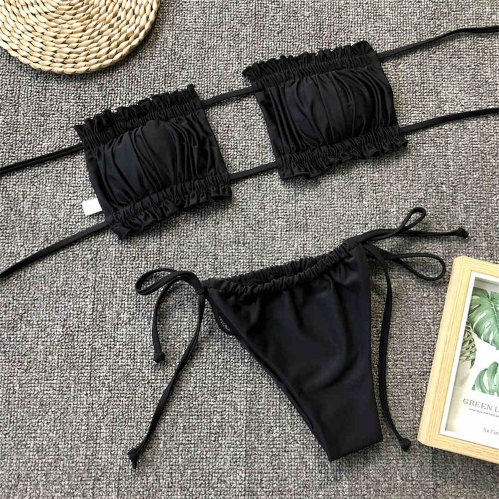 ’Lucy’ Bandeau 2 piece Bikini set