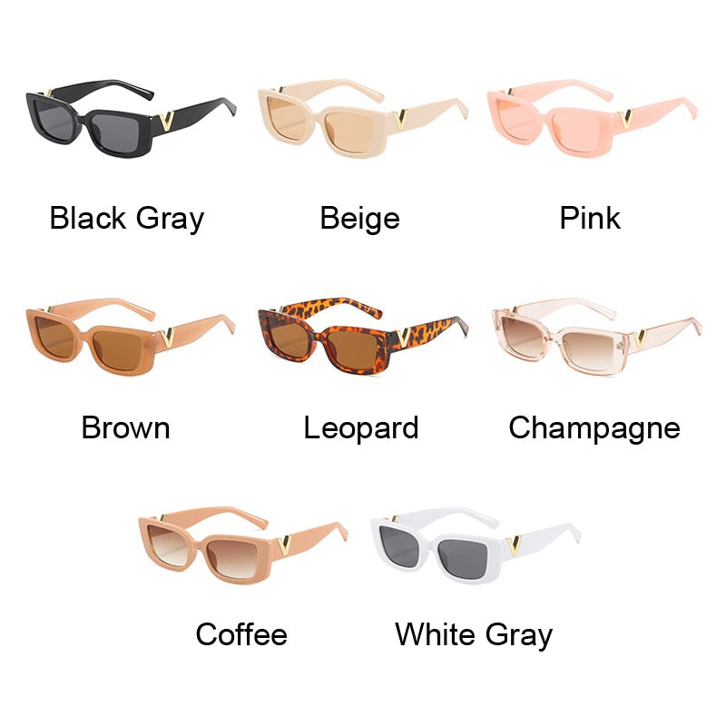 Retro Rectangle Sunglasses