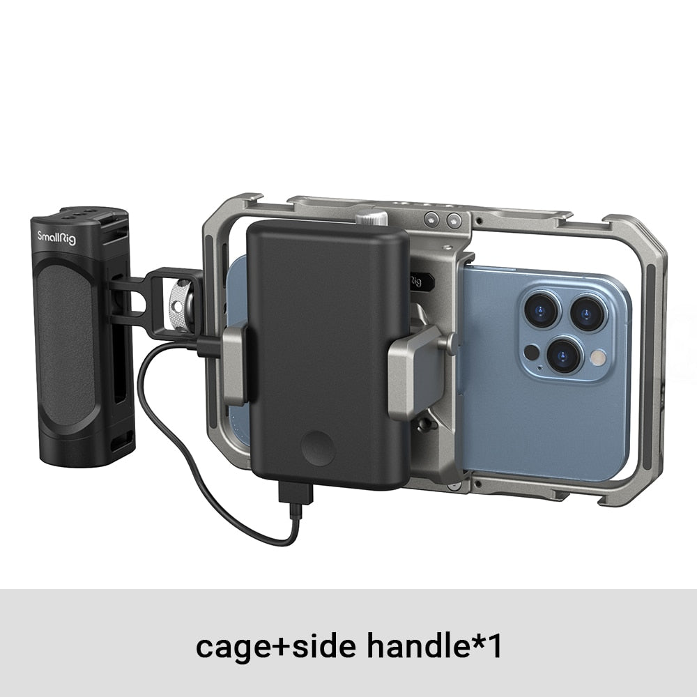 SmallRig Universal Lite Video Kit For iPhone cage/microphone/LED light