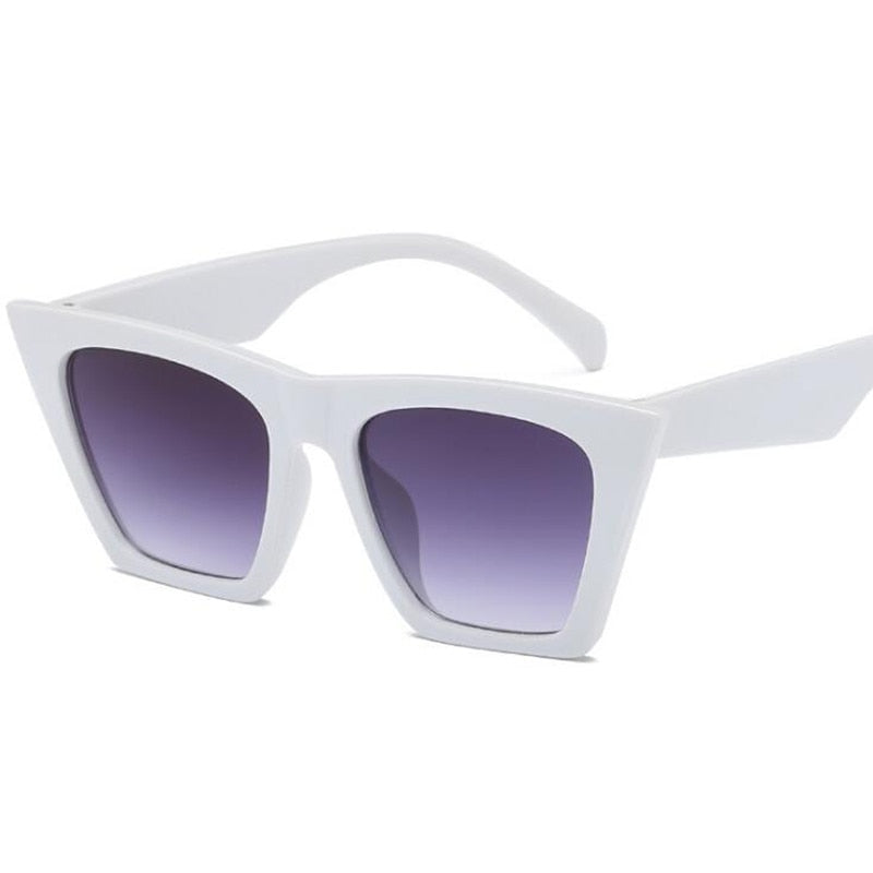 Square cat eyes sunglasses