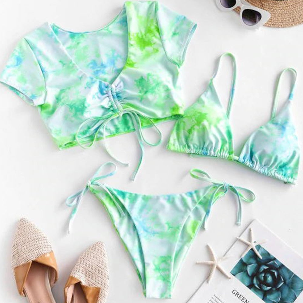 ’Venice’ Tie dye Bikini 2 piece Set