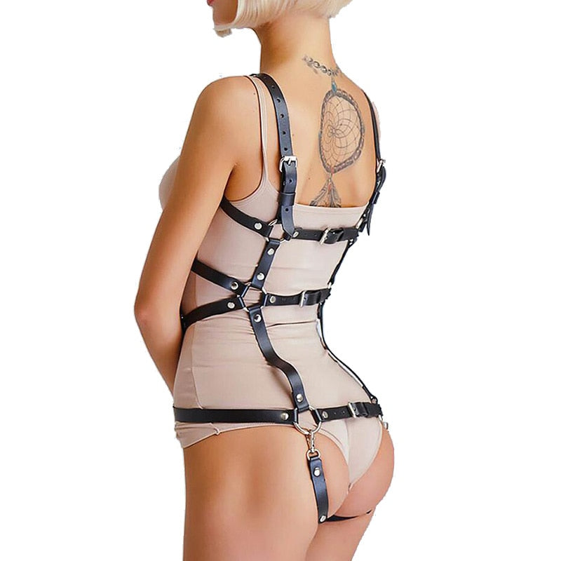 ‘Lumi’ faux leather Full Body bondage Harness