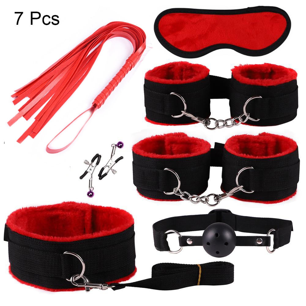 7 and 10 piece bondage sets BDSM