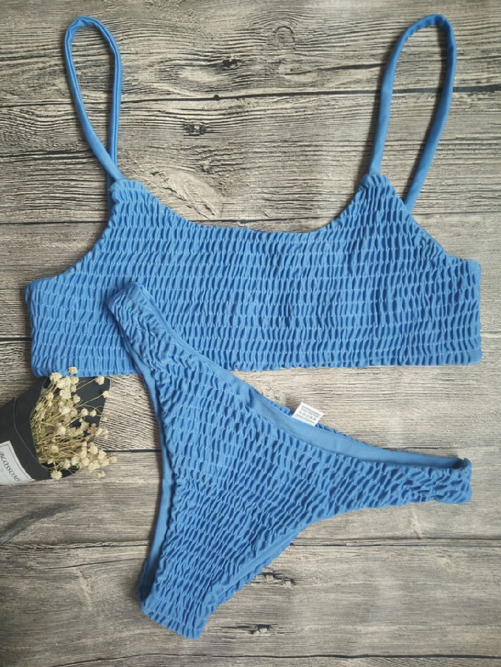 ’Ella’ Ruffles Crochet Bikini Set