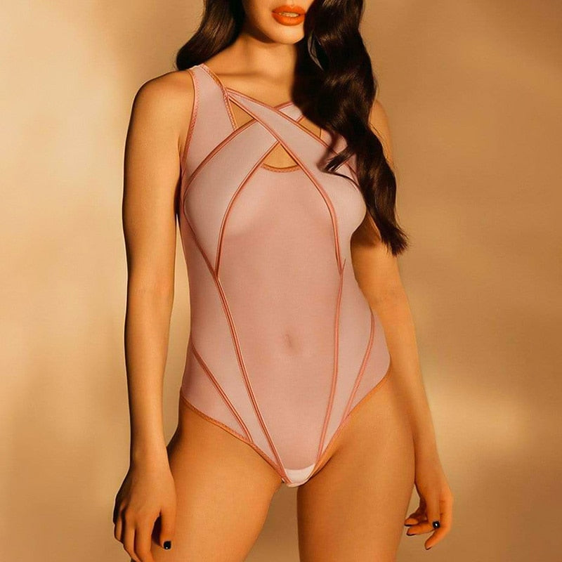 ‘Diamond’ mesh Bodysuit