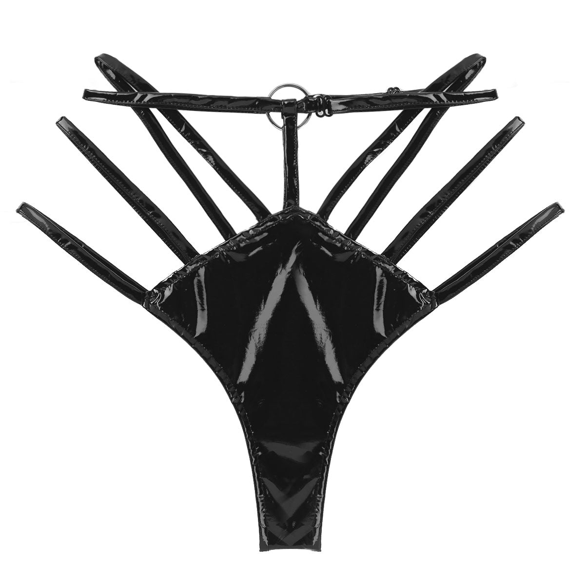 ‘Egan’ black Latex knickers