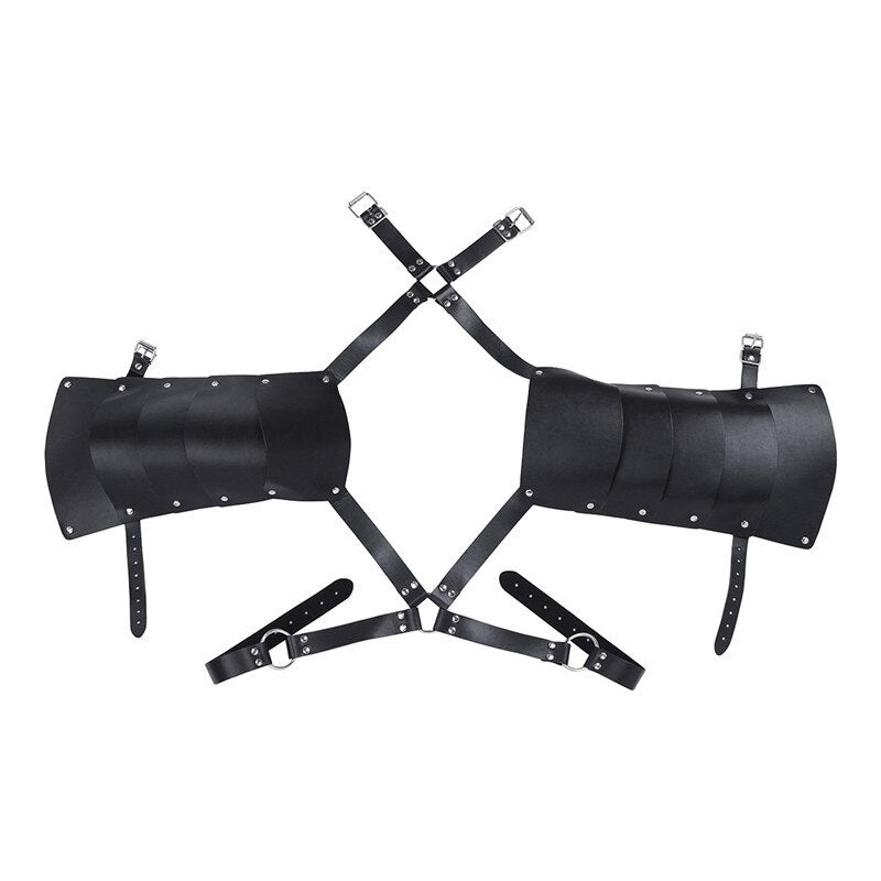 ’Blaze’ Mens Bondage Faux Leather Adjustable Body Chest Harness