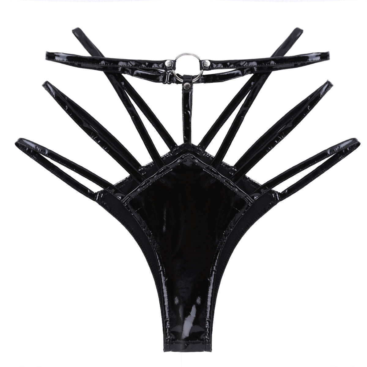 ‘Egan’ black Latex knickers