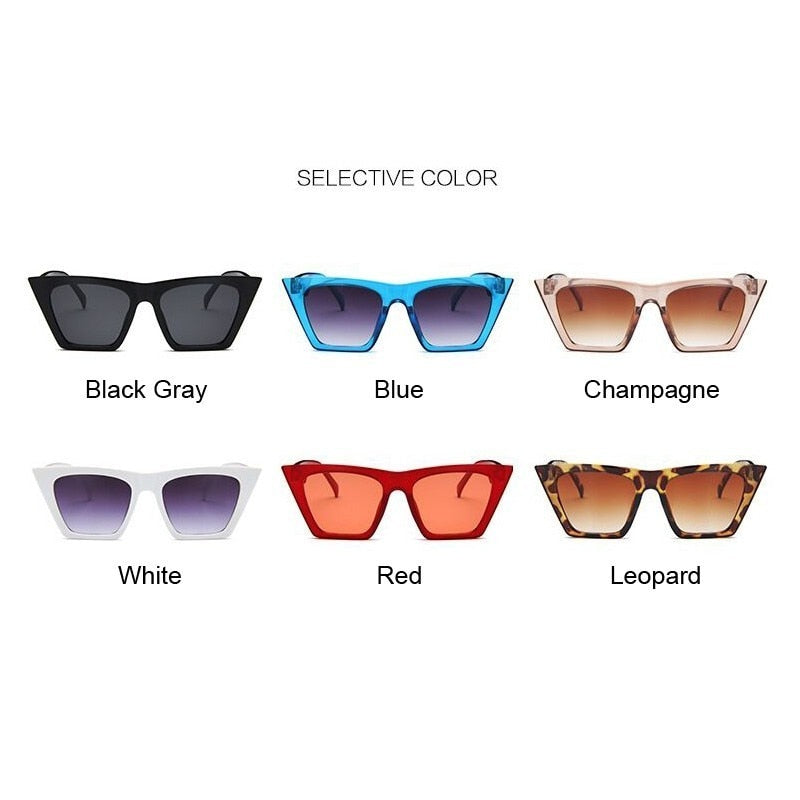 Square cat eyes Sunglasses