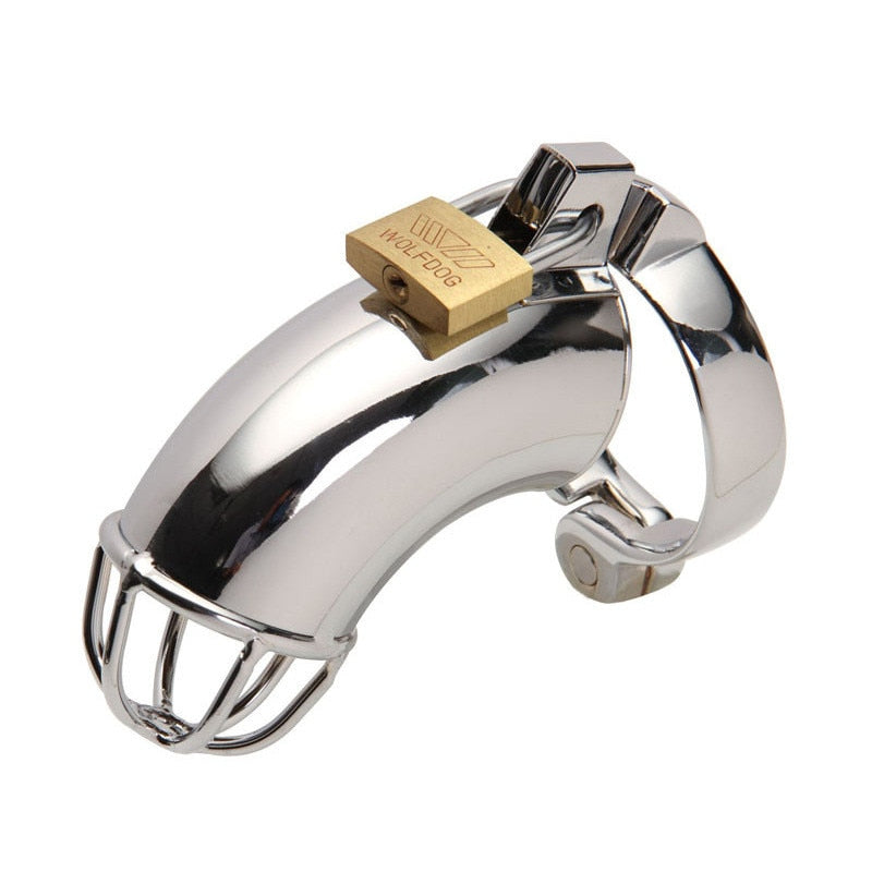 Big Metal Cock Cage Male Chastity Device BDSM