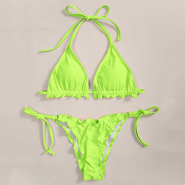 ‘London’ Ruffled Frilled 2 piece Bikini