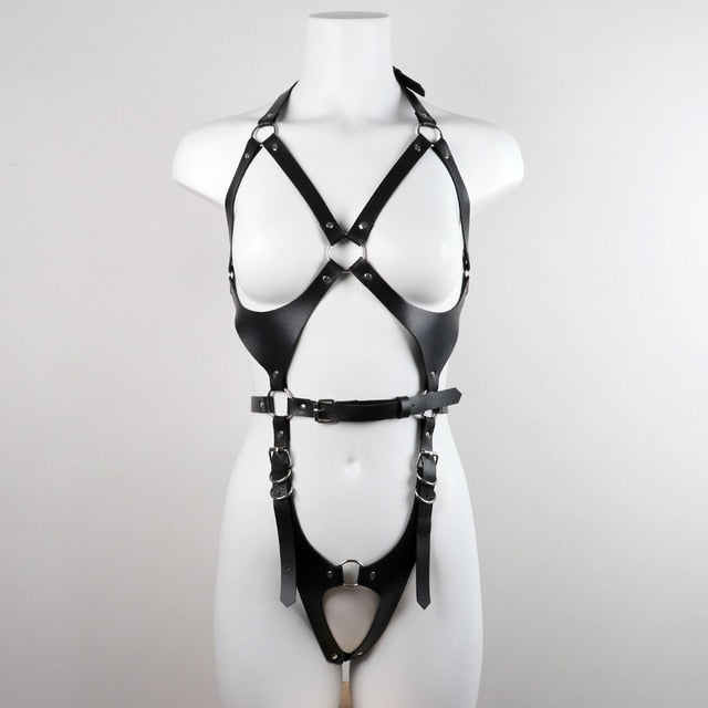 ‘Ruby’ Faux Leather Full Body Bondage Harness