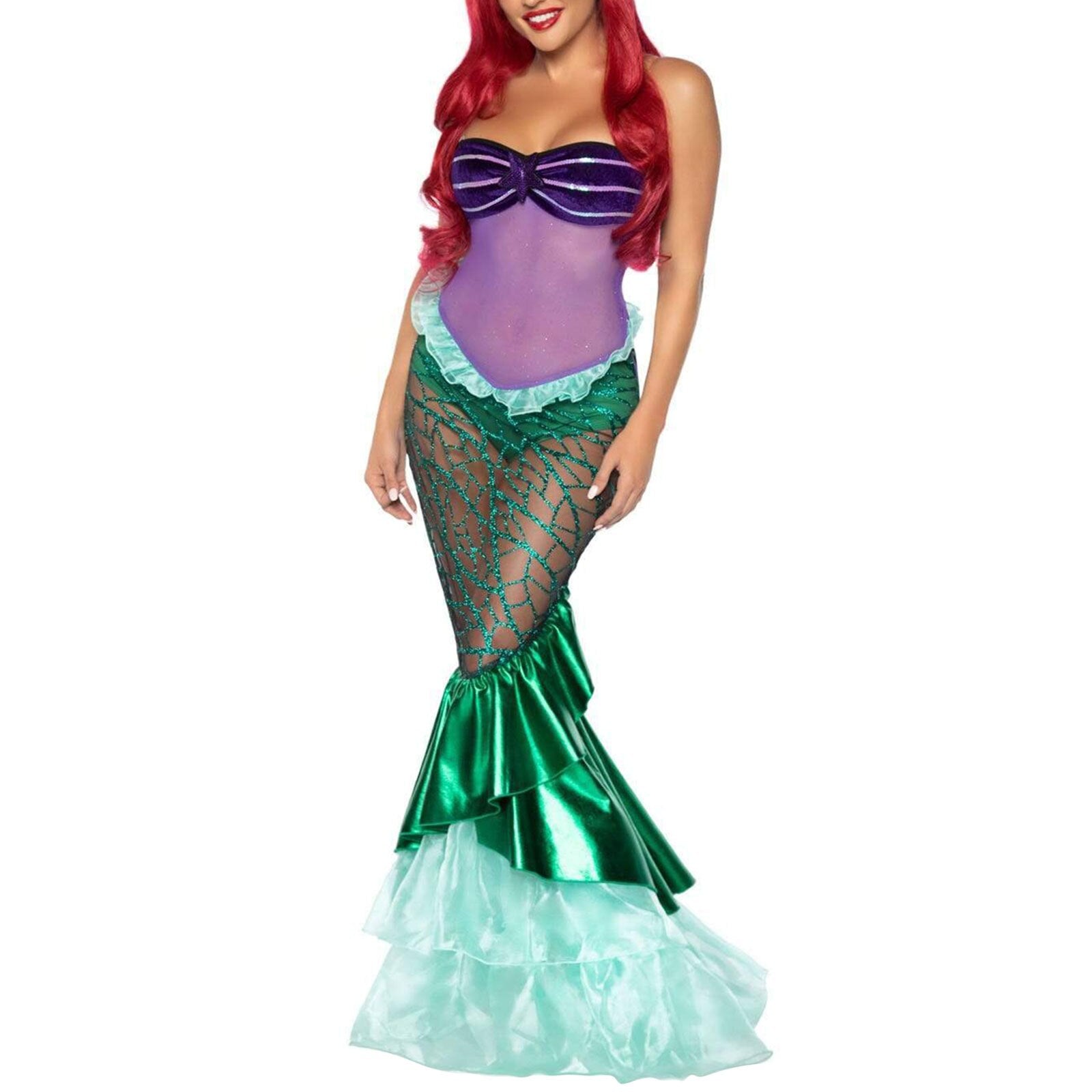 Sexy mermaid mesh halloween outfit