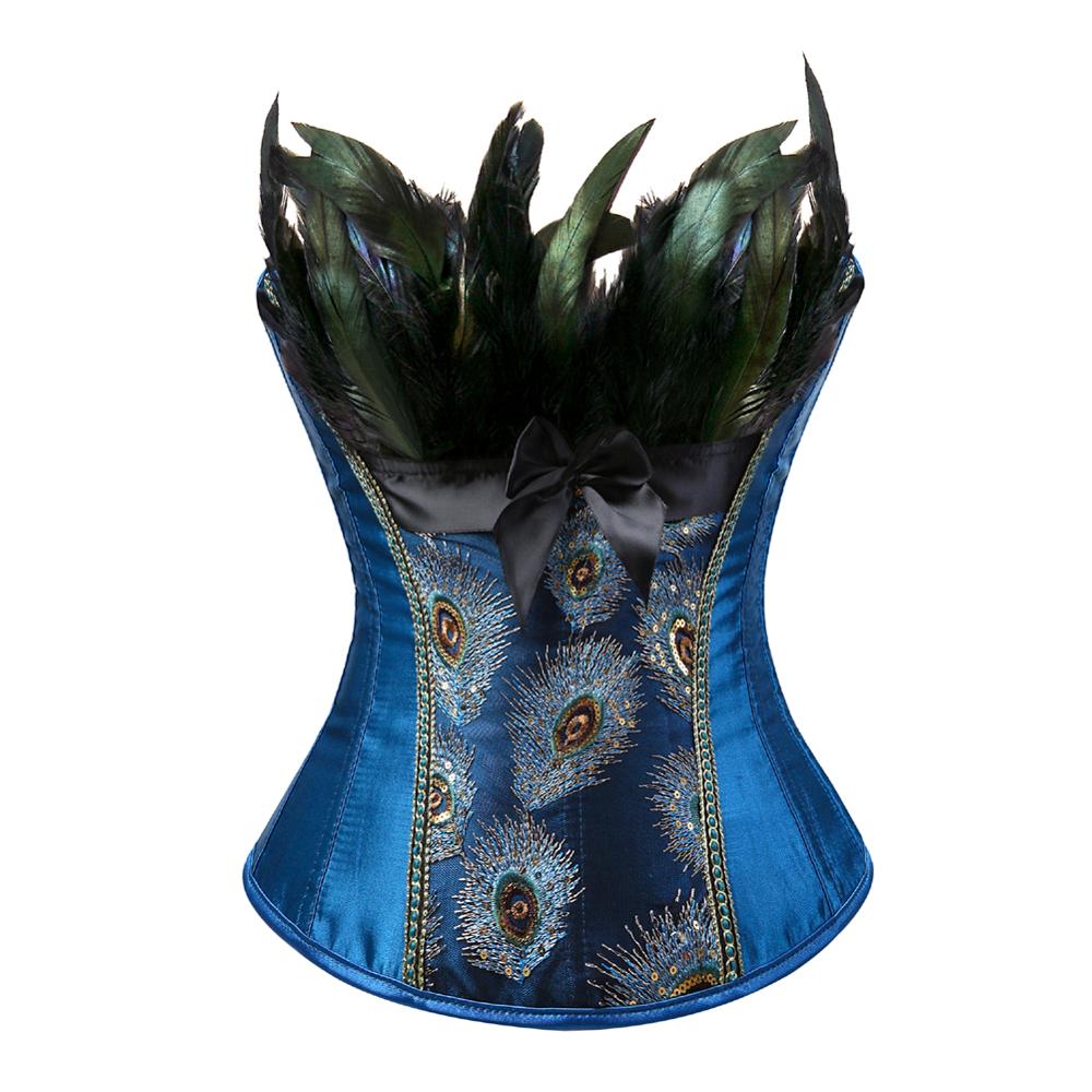 Peacock Feather Corset