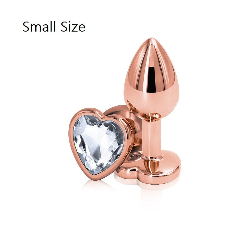 Butt Plug Rose Gold/ gold Heart shape