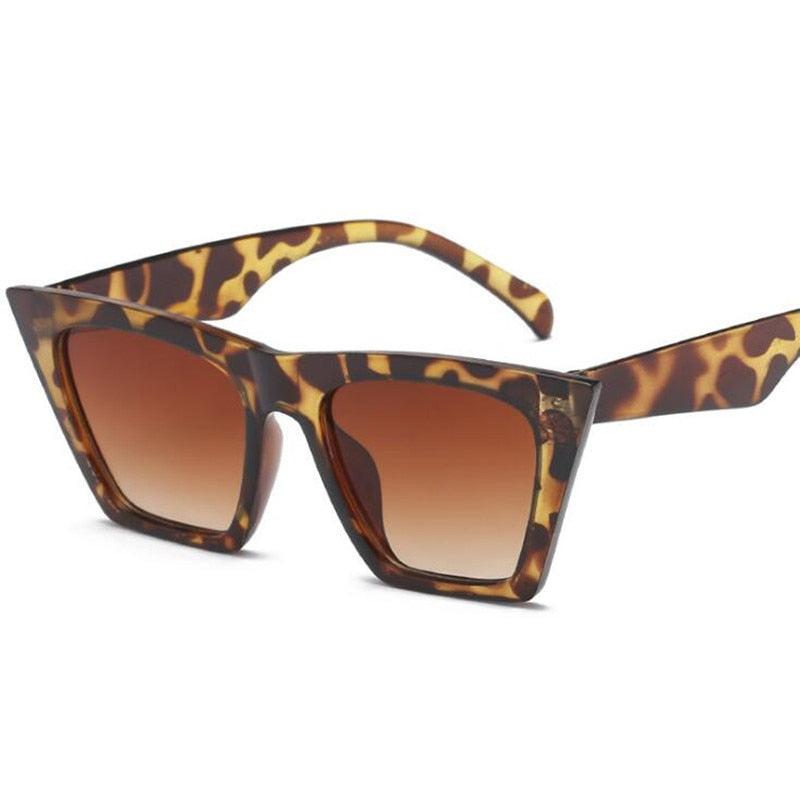 Square cat eyes sunglasses