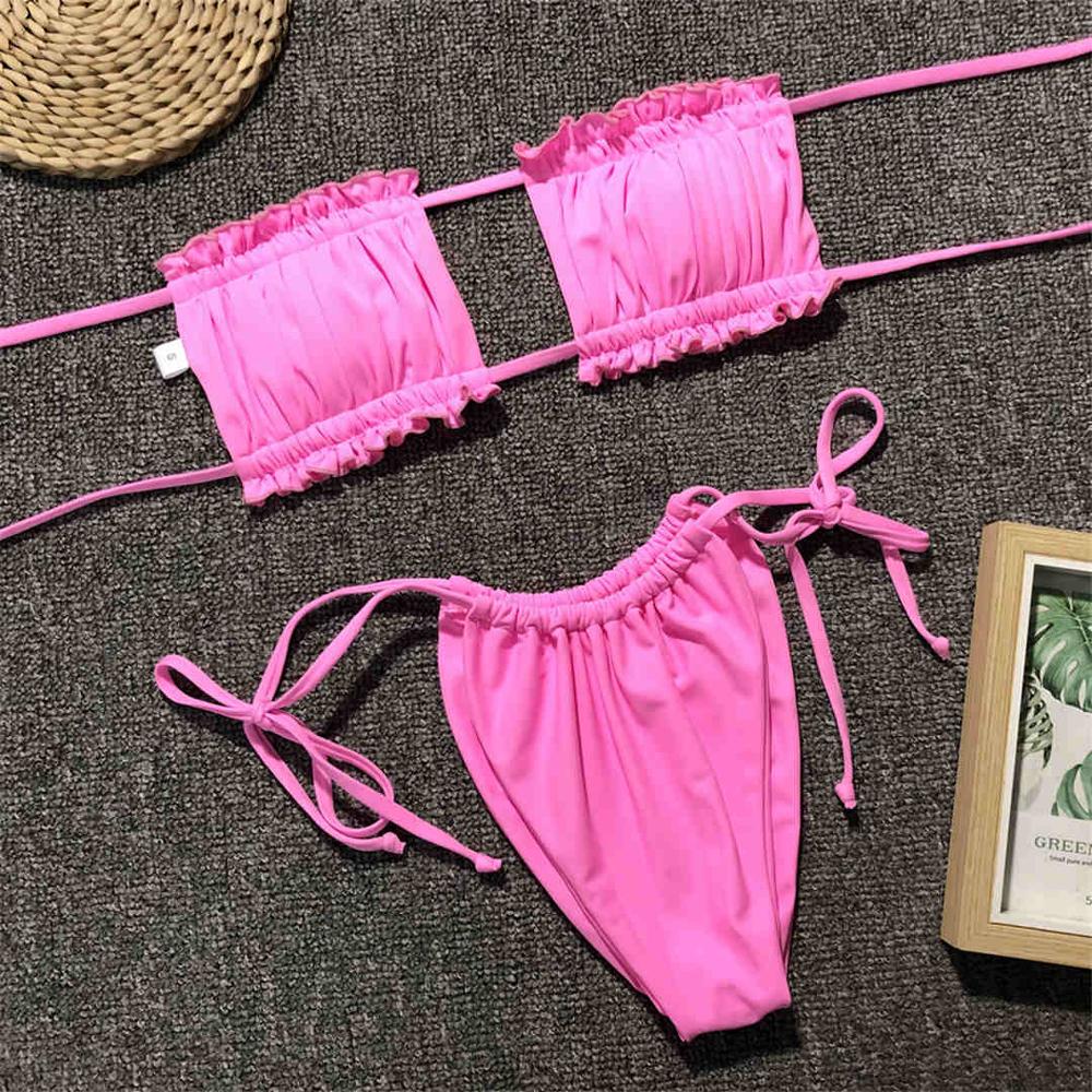 ’Lucy’ Bandeau 2 piece Bikini set