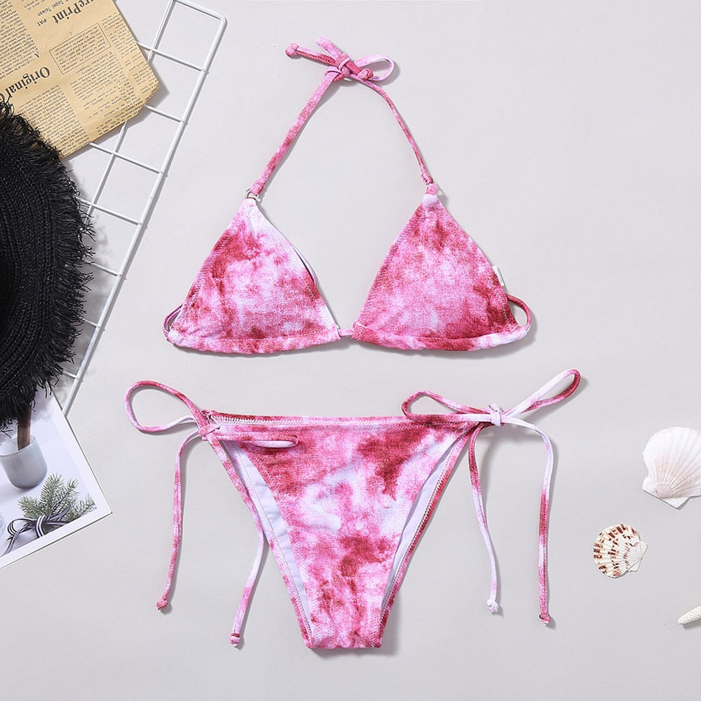 ’Venice’ Tie dye Bikini 2 piece Set