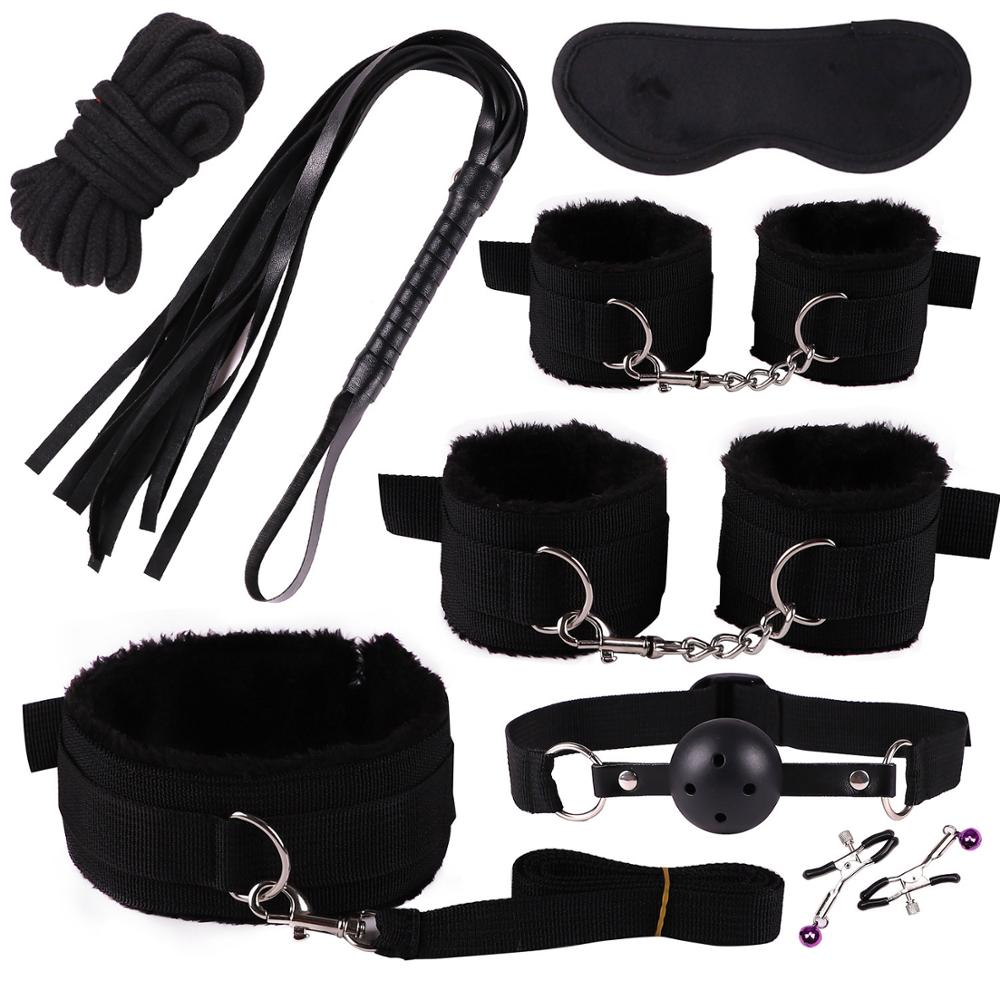 8 and 12 piece bondage sets BDSM