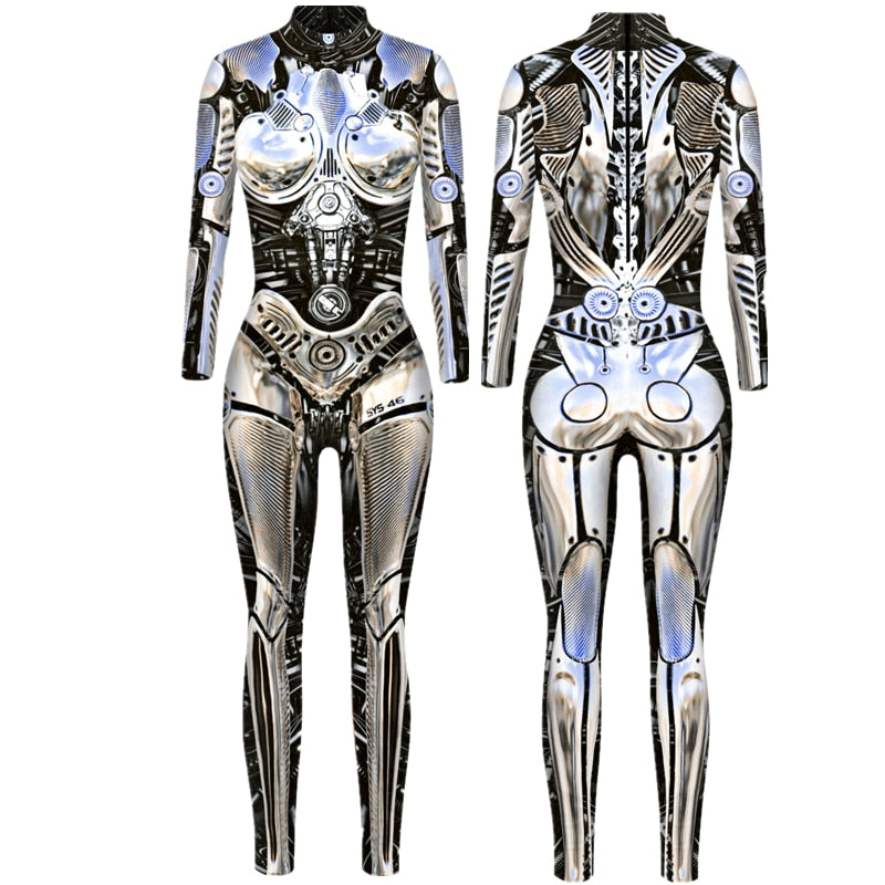 Full body robotic halloween suit