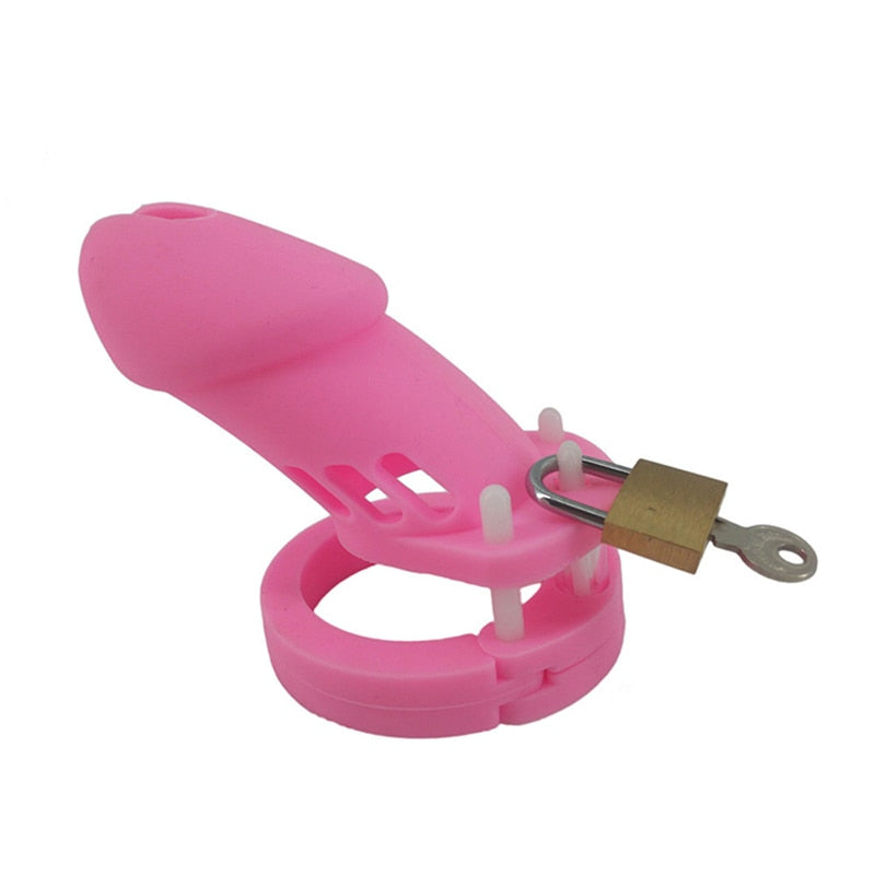 Silicone Male Chastity Devices with 5 Size Penis Rings