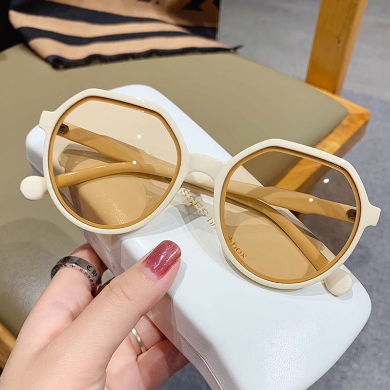 Hexagonal Round Frame Sunglasses