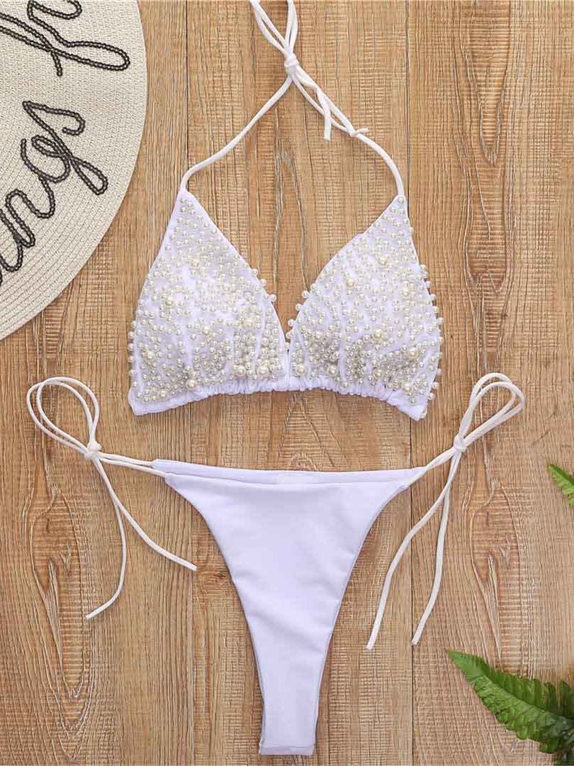 ’Pearl’ Halter Mini 2 piece Bikini set