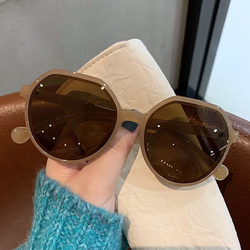 Hexagonal Round Frame Sunglasses