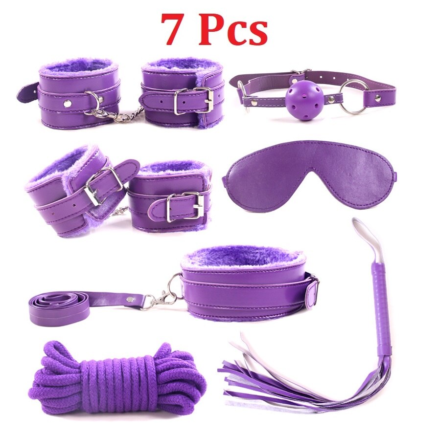 7 and 10 piece bondage sets BDSM