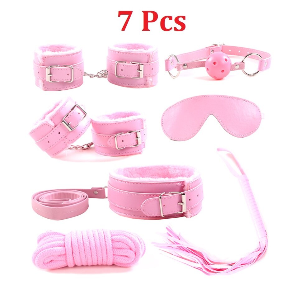 7 and 10 piece bondage sets BDSM