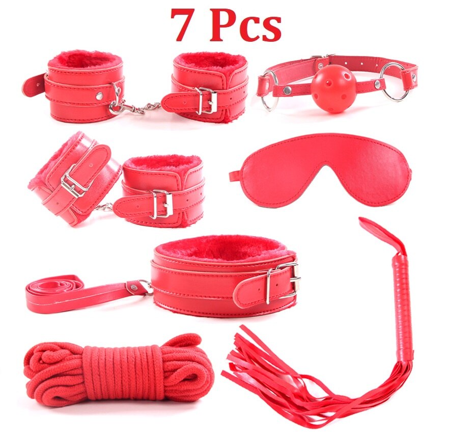 7 and 10 piece bondage sets BDSM